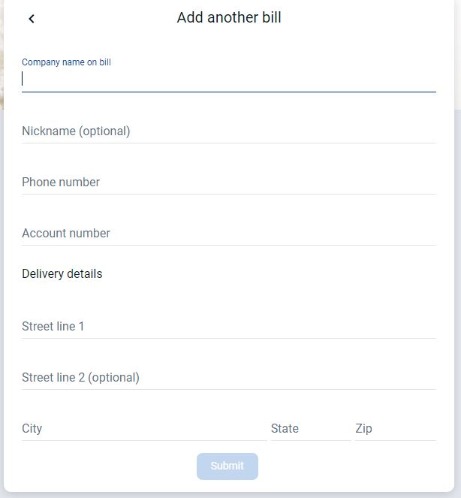 Quick method payee information