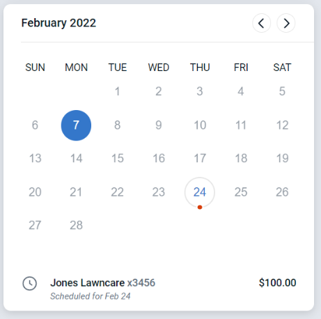 Payment Calendar