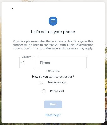 Set up phone desktop