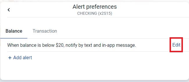 Edit Alert