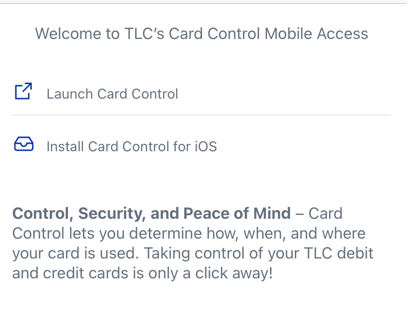 Launch Card Control