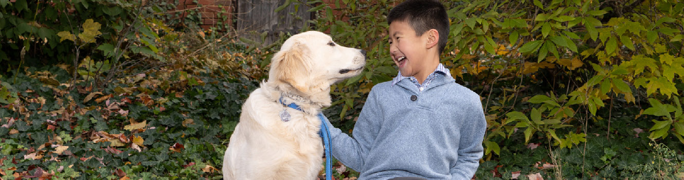 a boy and his dog