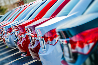 A row of cars