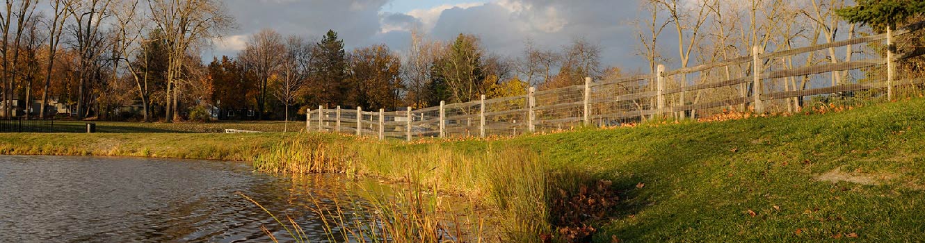Burr pond fence