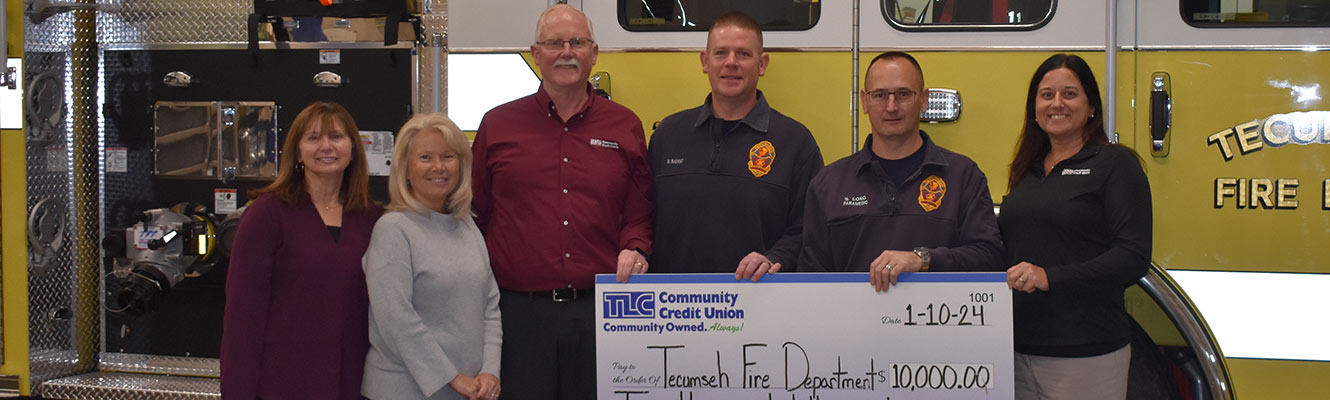 Tecumseh Fire Department donation