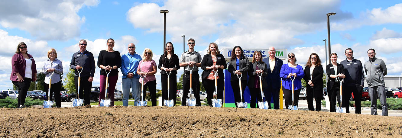 TLC Employees at the groundbreaking