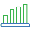 positive graph showing growth