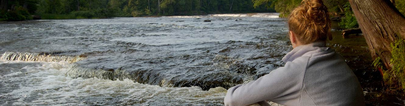 Thinking by the river
