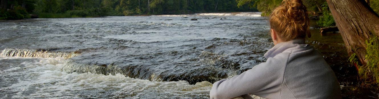 Thinking by the river