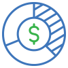 pie chart with dollar sign