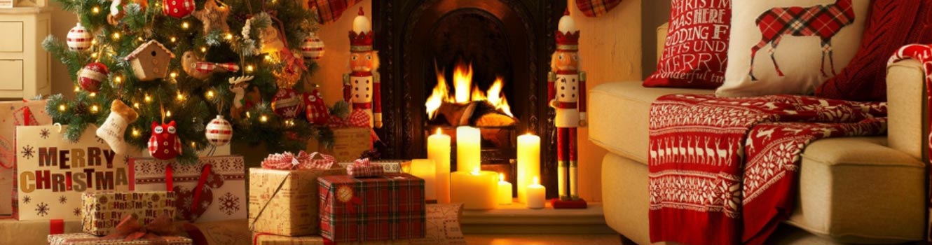 Christmas fireplace