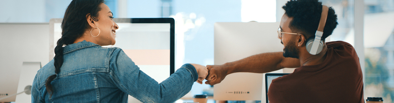 fist bump, partners